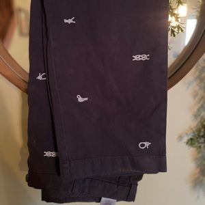 Navy blue brooks brothers nautical pants. Embroidered knotts.